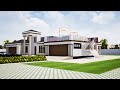 4 Bedroom plan | Tuscan roof House Design  | 26.7mx20.9m