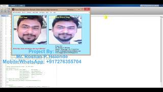 Matlab code for Attendance Maintenance Based Face Recognition using image processing