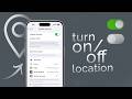 How to Turn On and Off Location on iPhone (tutorial)