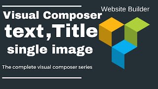Text,title,single image and map in visual composer