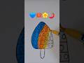 💙🦀🏵🌶Satisfying Creativity #shorts #ytshorts #viral #drawing #coloring