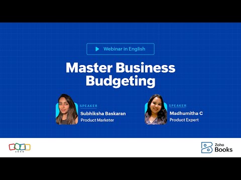 Master business budgeting with Zoho Books