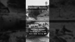 Panther Trivia… #shorts #panther # tank #militaryhistory #ww2 #factshorts #armoredvehicles