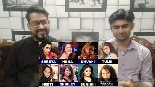 Pakistani Reaction To |Battle of Voice Female Singers - Shreya vs Sunidhi vs Neha vs Dhvani