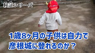 1歳8ヶ月の子供は彦根城に登れるのか？