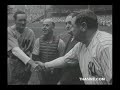 Babe Ruth vs Walter Johnson 1942 Benefit Game Newsreel