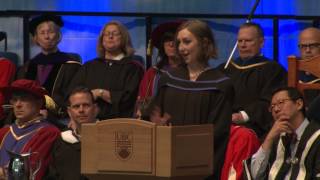 2017 Convocation Ceremony 3 Student Speaker Chloe Elliott
