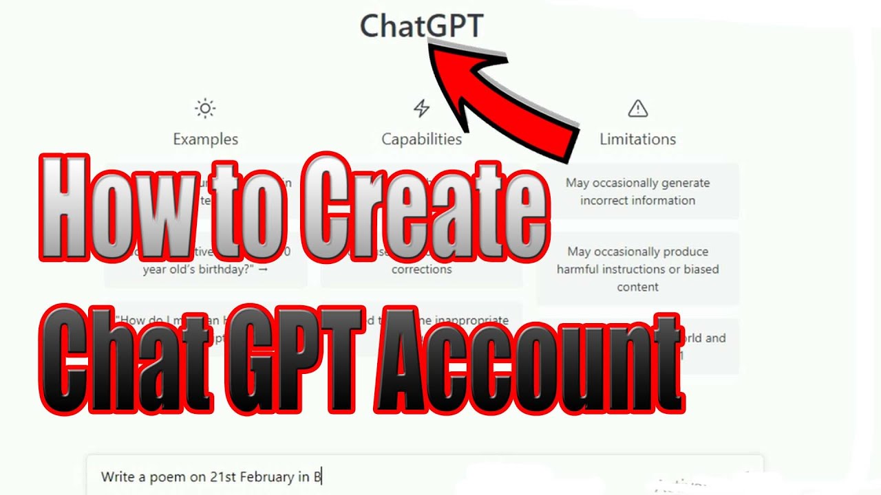 How To Create A Chat GPT Account - How To Open Chat Gpt Account - YouTube