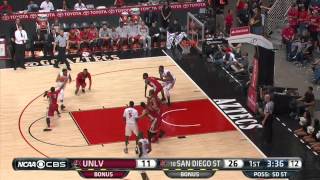 SDSU MEN'S HOOPS: #10 AZTECS 63, UNLV 52 - 1/18/14