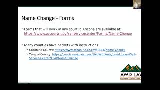 How to Change Your Name in Arizona
