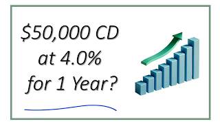 How Much Can You Make on a $50,000 CD at 4.0% Interest for 1 Year?