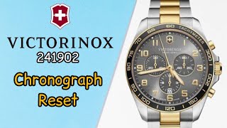 How To Reset Chronograph Hands Victorinox 241902 Watch