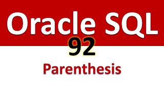 Oracle SQL Developer Tutorial For Beginners 92 Changing the Order of Precedence using Parenthesis
