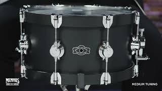 George H. Way 14x6.5 Aristocrat Titan Titanium Snare Drum w/ Hybrid Hoops (GW6514TI-MBMWH)