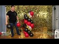 balloon column with a twist amazing balloon decoration asmr