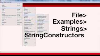Energia Tutorial: String Constructors