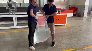 No tension bottom sealing LDPE big size plastic bag making machine whatsapp:0086-13616770683