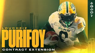 Loucheiz Purifoy Extended into 2024 | Edmonton Elks