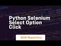 python selenium select option click