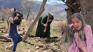 A brave mother and her children: building a wooden house of intimacy and cooperationiran