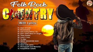 BEST OF FOLK ROCK COUNTRY MUSIC WITH LYRIC | Kenny Rogers, Cat Steven, Bee Gees, John Denver