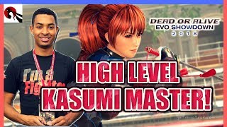 Dead or Alive 6: Kasumi Master (MrKwiggles) Showcases The Power of Kasumi @ EVO SHOWDOWN 2018!!