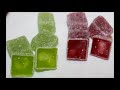 kabaya sour u0026 fruity gummy candy green apple and grape review