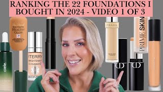 TOP FAVES 2024 SERIES - FOUNDATIONS - RANKING 22 FOR OVER 40 SKIN! ⭐️ VIDEO 1 OF 3