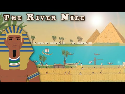 How does the hymn to the Nile describe the Nile River in Egypt?