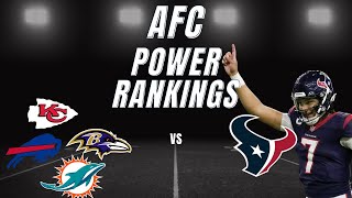 Where are the Texans in the AFC Power Rankings? Let's Find Out!