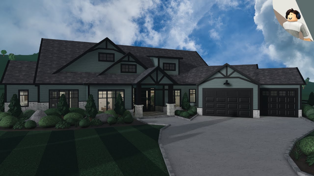 Craftsman Mountain Home Part One Bloxburg Speedbuild Youtube