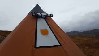 Ultralight Tipi tent shelter \u0026 wood stove - NorTent Tipi 6