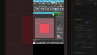 Creating Cuts in 3ds Max: Slice vs. Subdivision #shorts #3dsmax #tips #slice