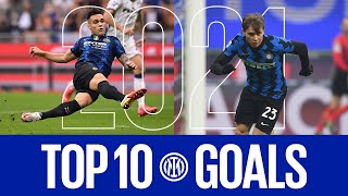 INTER TOP 10 GOALS | 2021 REVIEW feat. Hakan Calhanoglu, Lautaro Martinez, Christian Eriksen... ⚽⚫🔵