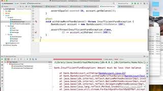 [Java Testing 5] jUnit Test Throwing Exception