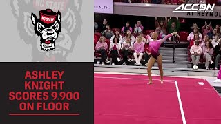 NC State's Ashley Knight Gets Her Season High Score On Floor Exercise