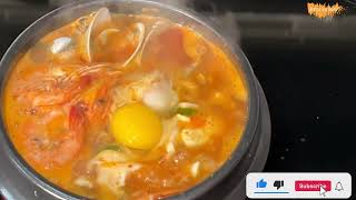 Spicy soft tofu stew with seafood recipe (Haemul sundubu-jjigae: 해물 순두부찌개) | Miss Yummy