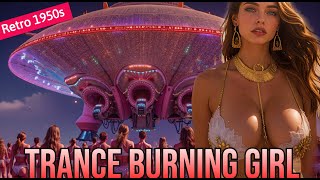 Trance - Girl Burning Man - Flying Without Wings | Retro Future Panavision 70 | EDM, Sci-fi