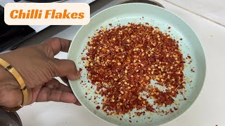 Chilli Flakes / How to make Chilli Flakes at Home / Homemade Chilli Flakes