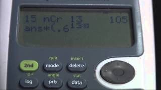 TI-30 XS Binomial Probability