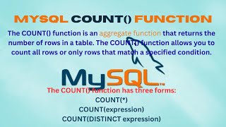 MySQL COUNT Function