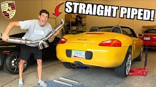STRAIGHT PIPING My Budget Boxster!! (Sounds Like a Porsche GT3)