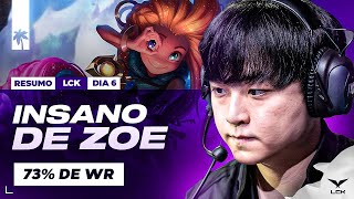 RESUMO LCK: SHOWMAKER DE ZOE NO FEARLESS DRAFT - DK x BFX