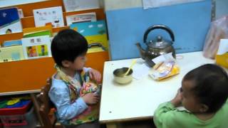 悅意華頓托兒所幼幼班--午餐前供養1002.04.11