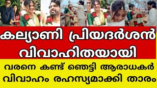 വൈറലായി കല്യാണി പ്രിയദർശന്റെ വിവാഹ വീഡിയോ😱|kalyani priyadarshan marriage news