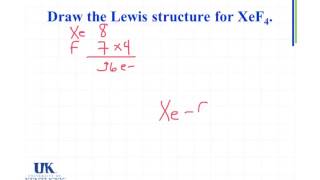 6.09 Draw the Lewis structure for XeF4