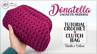 CROCHET CLUTCH BAG - 