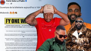 FERRE ouvre la billetterie invite les Mélomanes atiki ba GOLOIS kidiba, FALLY IPUPA signe son retour