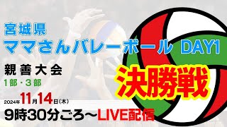 1部決勝【DAY1 】宮城県ママさんバレーボール親善大会