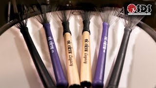 WHAT IS THE BEST TYPE OF DRUM BRUSH? | Vic Firth Brush Comparison
